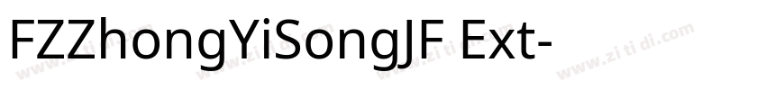 FZZhongYiSongJF Ext字体转换